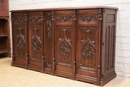 Gothic style Cabinet in Oak, France 19th century