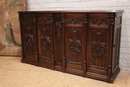 Gothic style Cabinet in Oak, France 19th century