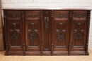 Gothic style Cabinet in Oak, France 19th century
