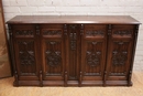 Gothic style Cabinet in Oak, France 19th century