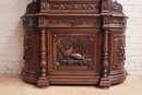 Hunt style Cabinet in Oak, France 19th century