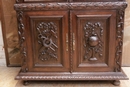 Hunt style Cabinet in Oak, France 19th century