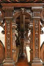 Renaissance style Desk table in Walnut, France 19th century