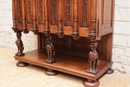 Renaissance style Cabinet in Walnut, France 19th century