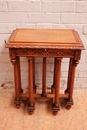 Renaissance style Server table in Walnut, France 19th century