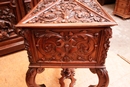 Renaissance style Trunk in Walnut, France 19th century