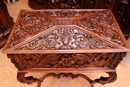 Renaissance style Trunk in Walnut, France 19th century