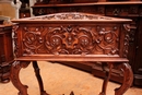 Renaissance style Trunk in Walnut, France 19th century