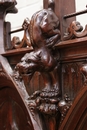 Gothic style Cabinet in Walnut, France 19th century