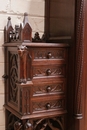 Gothic style Cabinet in Walnut, France 19th century