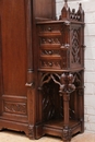 Gothic style Cabinet in Walnut, France 19th century