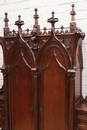 Gothic style Cabinet in Walnut, France 19th century
