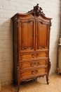 Louis XV style Cabinet in Walnut, France 19th century