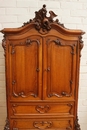 Louis XV style Cabinet in Walnut, France 19th century