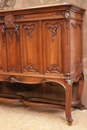 Louis XV style Server in Walnut, France 19th century