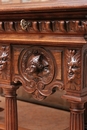 Renaissance style Desk in Walnut, France 19th century