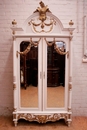 Louis XVI style Bedroom in paint wood, France 19th century