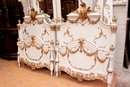 Louis XVI style Bedroom in paint wood, France 19th century