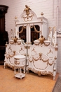 Louis XVI style Bedroom in paint wood, France 19th century