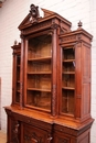 Renaissance style Bookcase in Walnut, France 19th century