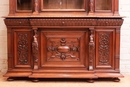 Renaissance style Bookcase in Walnut, France 19th century