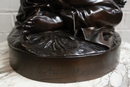 Bronze statue signed CHAPU  Fondeur F.Barbedienne