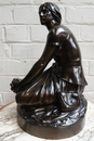 Bronze statue signed CHAPU  Fondeur F.Barbedienne