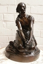 Bronze statue signed CHAPU  Fondeur F.Barbedienne