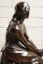 Bronze statue signed CHAPU  Fondeur F.Barbedienne