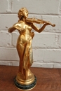 style Statue signed by E. Delaplanche Fondeur Barbedienne in Bronze, France 19th century