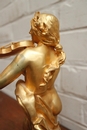 style Statue signed by E. Delaplanche Fondeur Barbedienne in Bronze, France 19th century