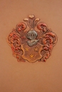 style Chairs in Oak and leather, France 1900