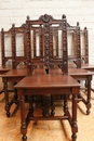 Renaissance style Chairs in Walnut, France 19th century