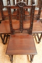 Renaissance style Chairs in Walnut, France 19th century