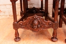 Renaissance style Chairs in Walnut, France 19th century