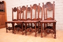 Renaissance style Chairs in Walnut, France 19th century