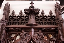 Gothic style Fire mantle in Oak, France 19th century