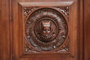 Renaissance style Bookcase in Walnut, France 19th century