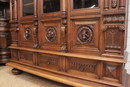 Renaissance style Bookcase in Walnut, France 19th century