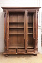 Renaissance style Bookcase in Walnut, France 19th century