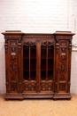Renaissance style Bookcase in Walnut, France 19th century