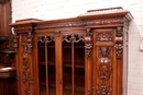 Renaissance style Bookcase in Walnut, France 19th century