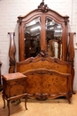 Louis XV style Bedroom in Walnut, France 19th century