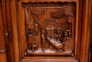 Renaissance style Cabinet in Walnut, France 19th century