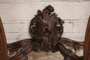 Louis XV style Console in walnut and marble, France 19th century