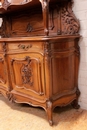 Louis XV style Cabinet in Walnut, France 19th century