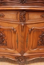 Louis XV style Cabinet in Walnut, France 19th century