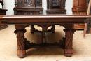 Gothic style Table in Oak, France