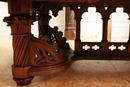 Gothic style Table in Oak, France