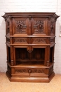 Renaissance style Cabinet in Walnut, France 19th century